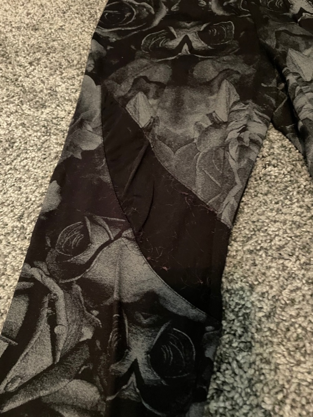 Harley-Davidson Black & Gray Floral-Print Jeggings - Picture 5 of 5